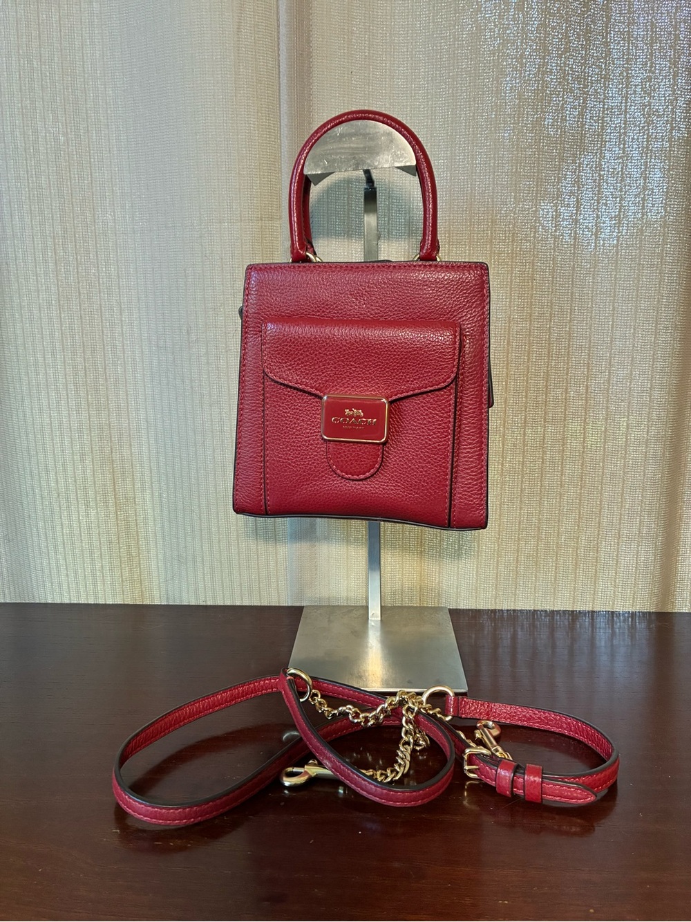 Coach Mini Pepper Red Tote